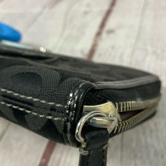 EUC Coach Madison Op Art Sateen Zip Wallet - Picture 6 of 10